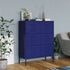 Lady Jillian -  Drawer Cabinet Navy Blue 80x35x101,5 cm Steel